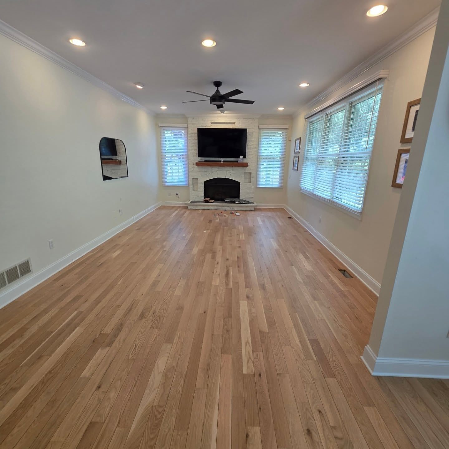 AMP Flooring completed hardwood flooring project